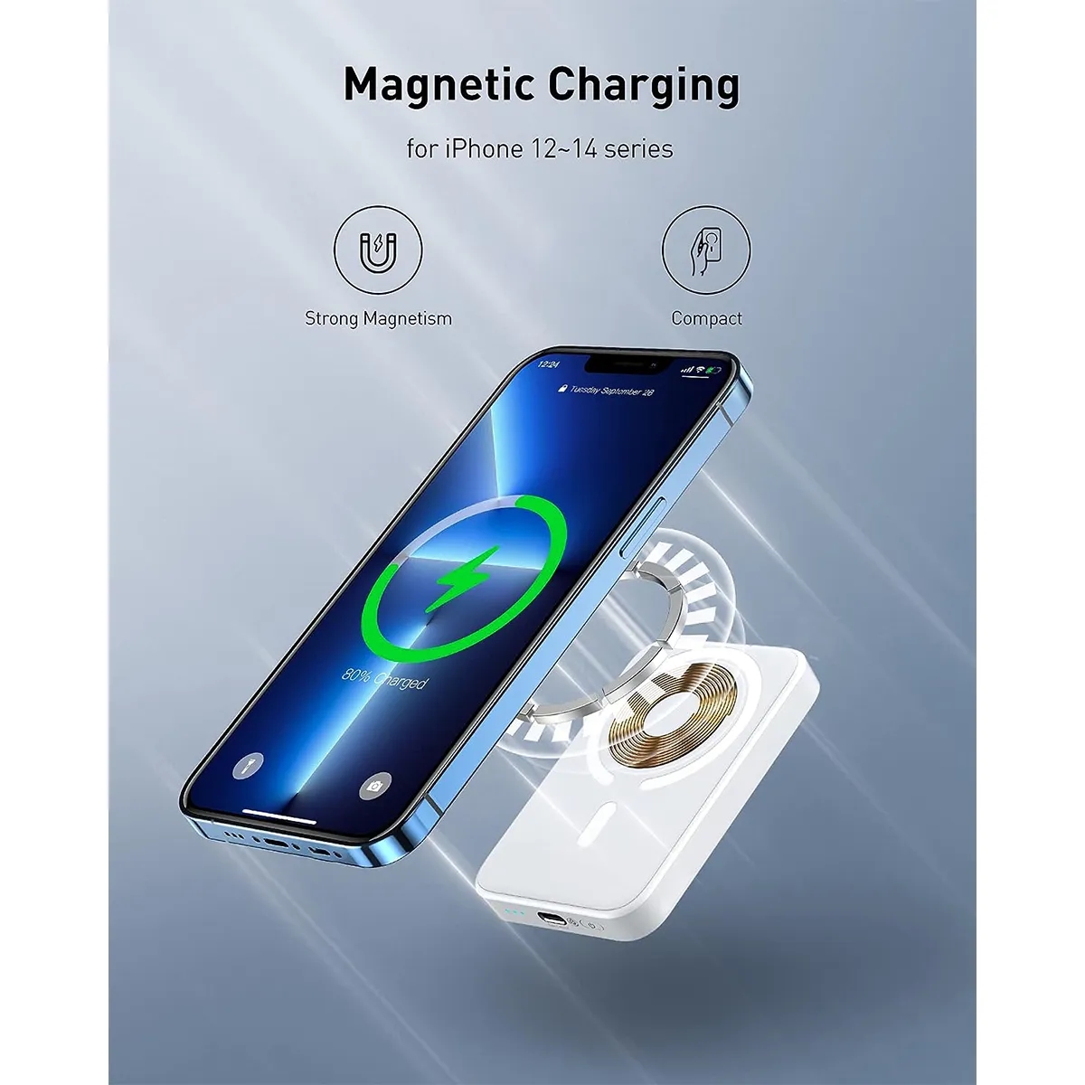 5000mAh PD 20W Magnetic Wireless Fast Charging Power Bank 2