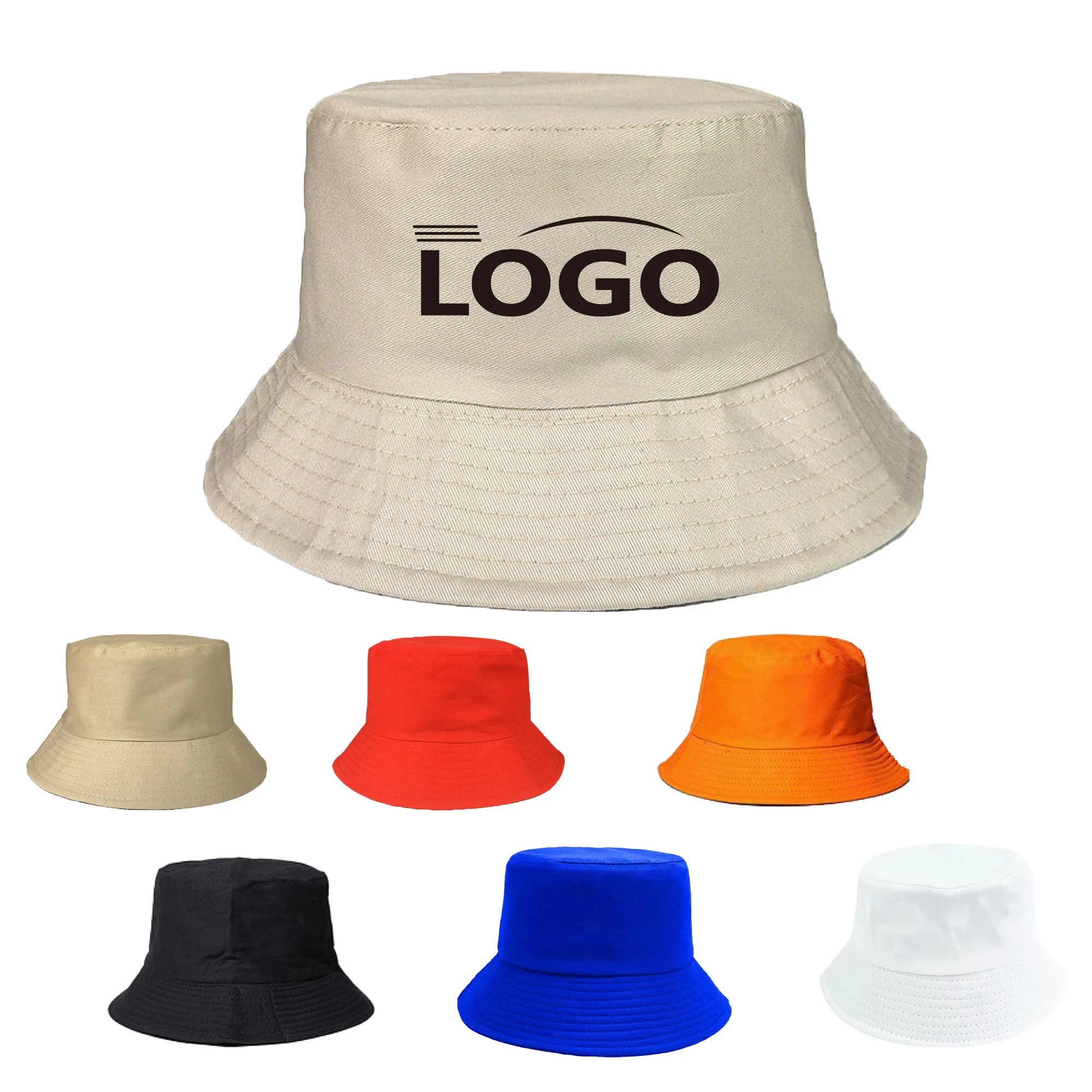 Cotton Bucket Hat Durable Foldable Customizable Fisherman 6