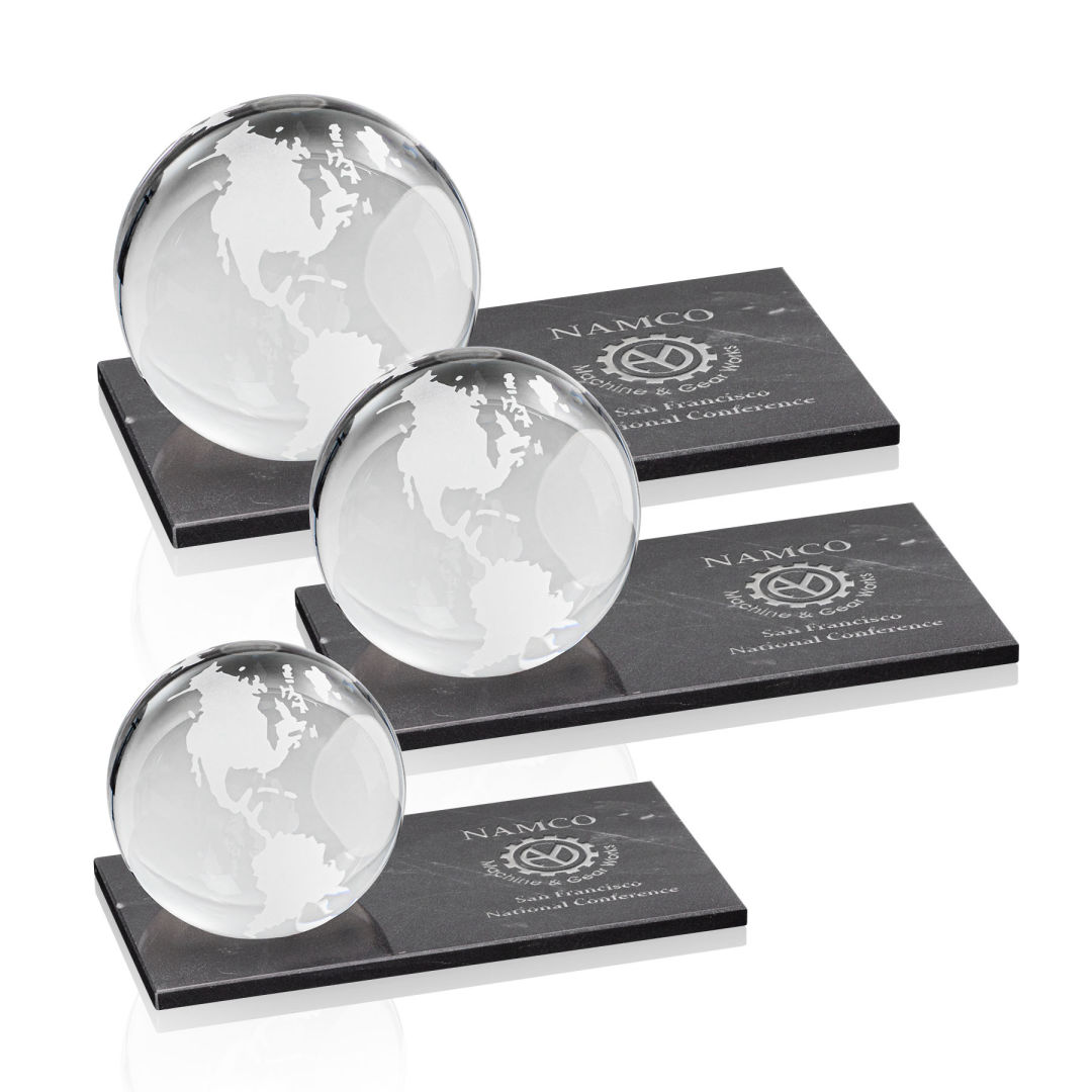 Globe Award on Rectangle Marble Base 4