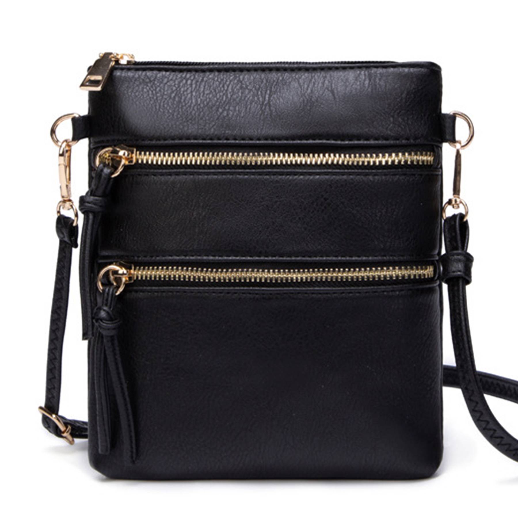 PU Leather Smal Multi Pocket Crossbody Bags 4