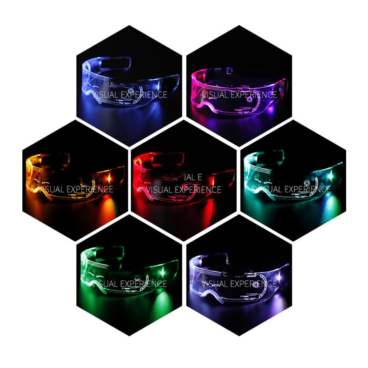 Cyberpunk Led Visor Light Up Glasses 2