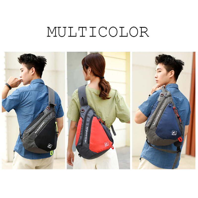 Sling Chest Shoulder Crossbody Bag w/USB Charging Port 2
