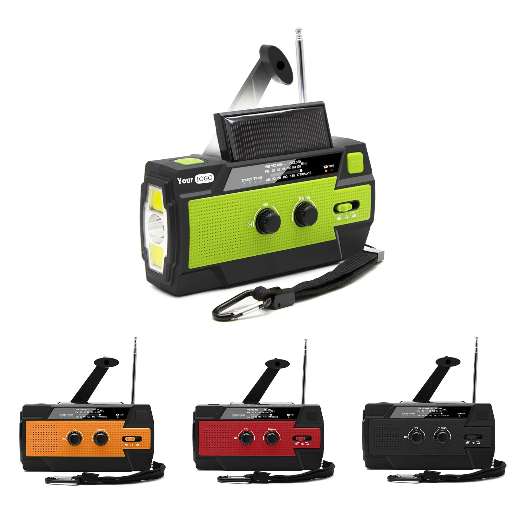 ABS Outdoor Multifunctional Emergency Hand Cranked Radio 5