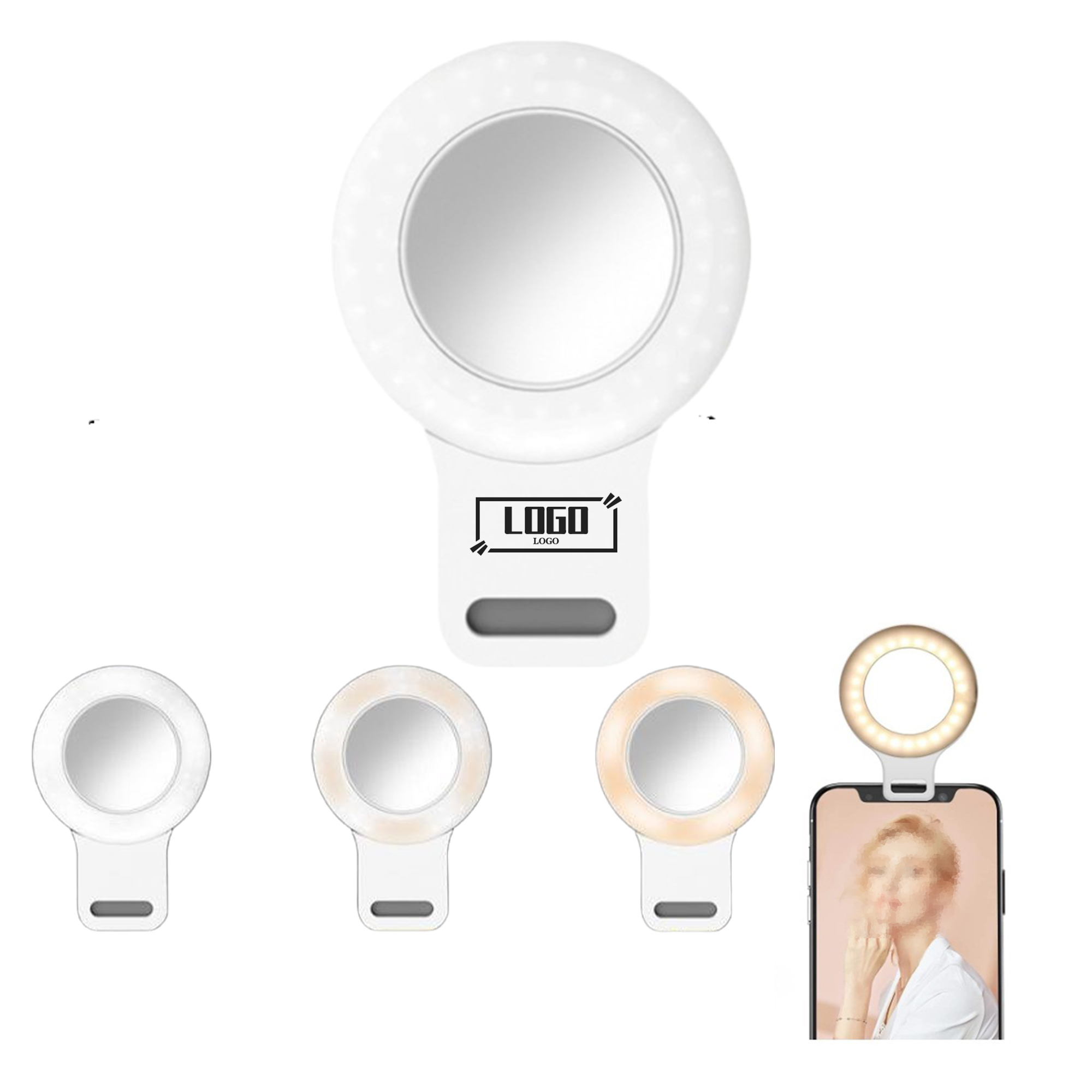 Clip-On Ring Light With Touch Control For Live Streaming 2