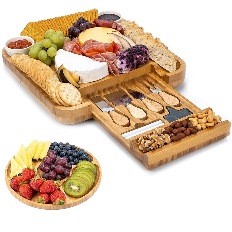 Bamboo Cheese Board Knife Set 3
