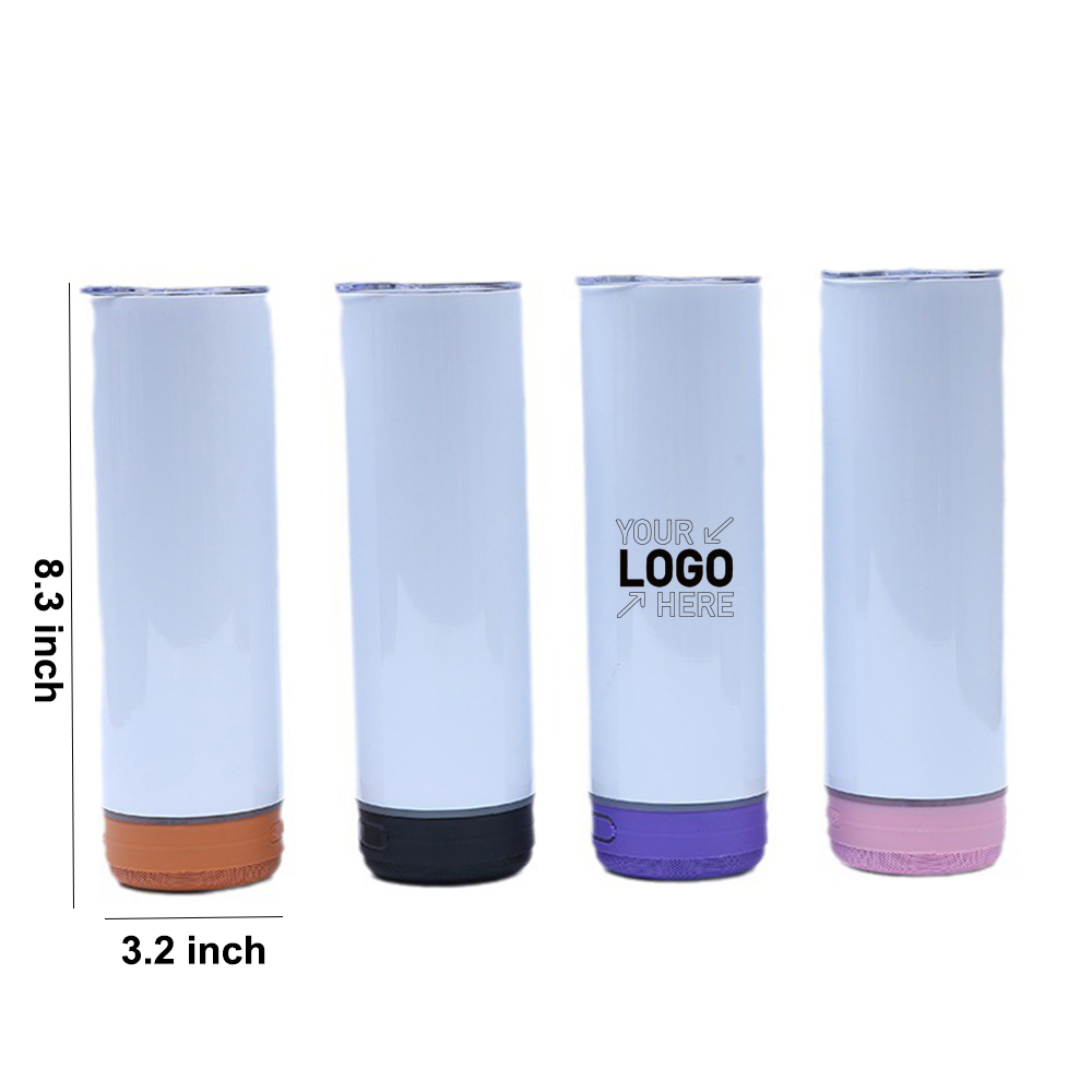 Smart Bluetooth Speaker Straight 304 Stainless Steel Insulated Cup 4