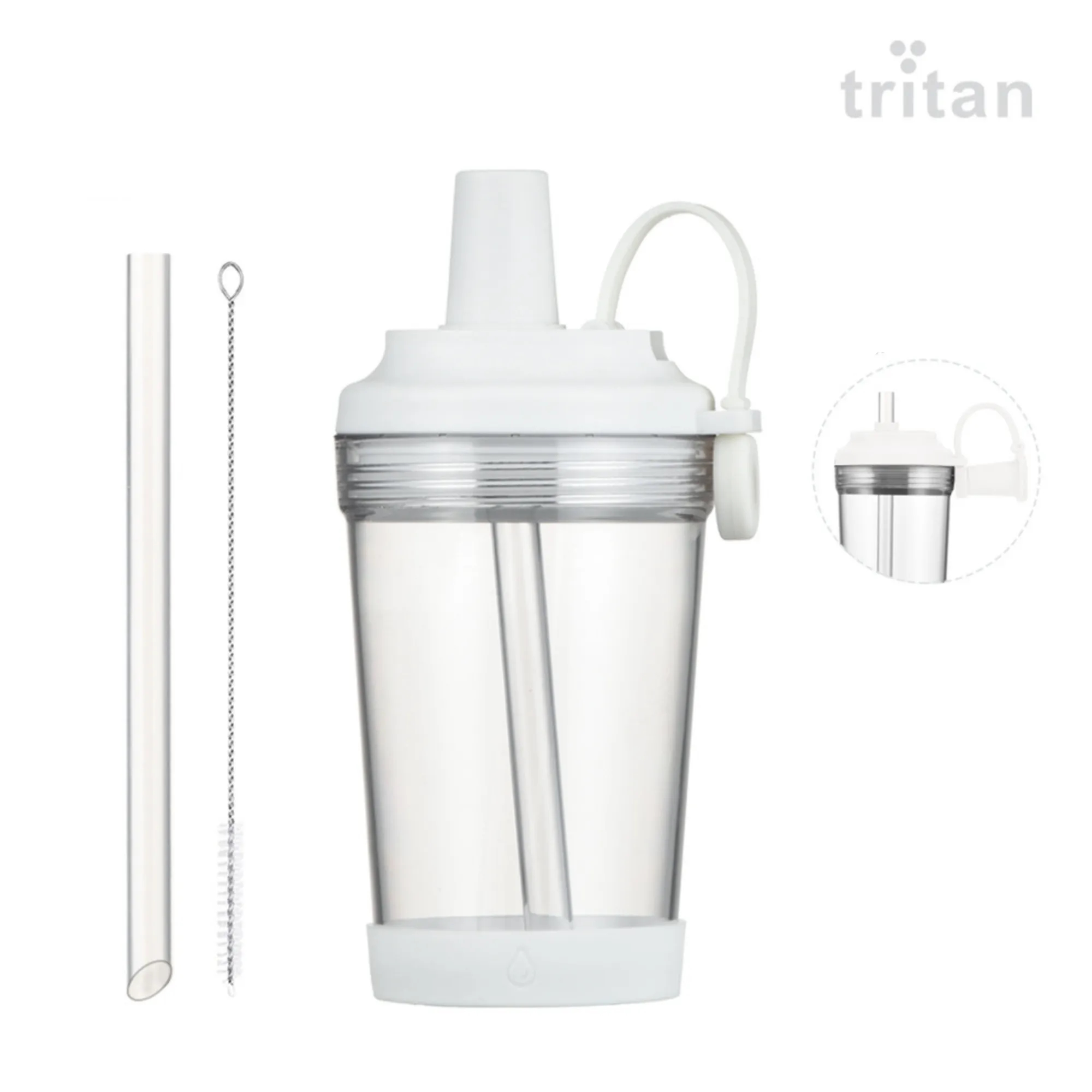 17oz Tritan Magnetic Handle Straw Cup 9