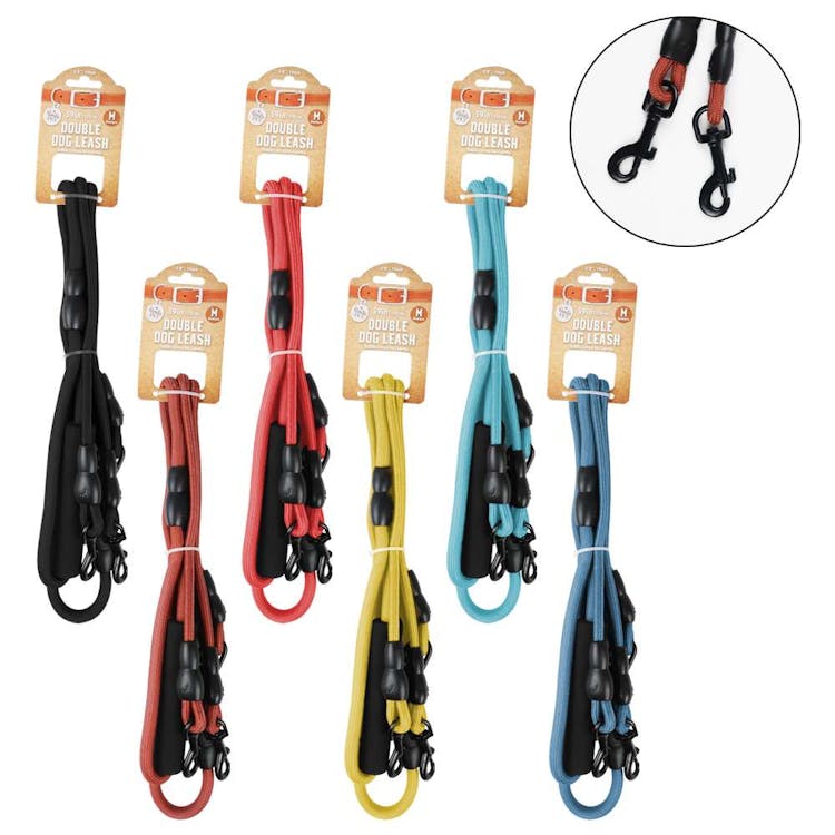 Pet Double Rope Leash Assorted Medium 2