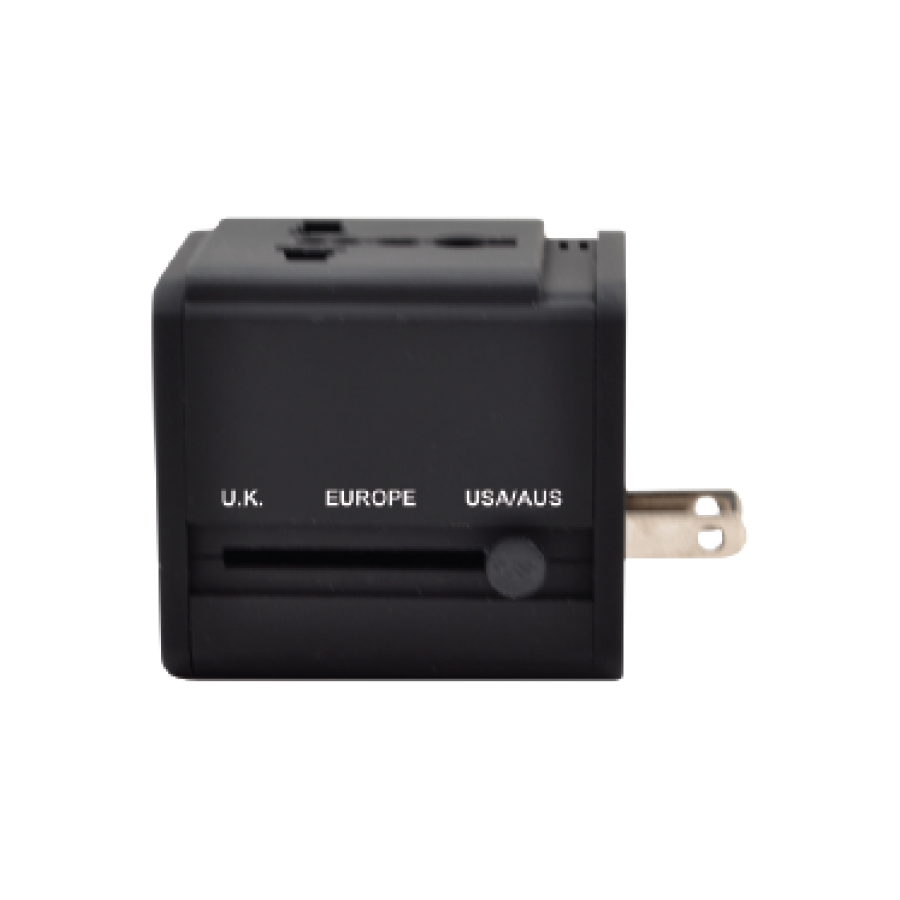 Universal International Travel AC Adapter W/USB Port 12