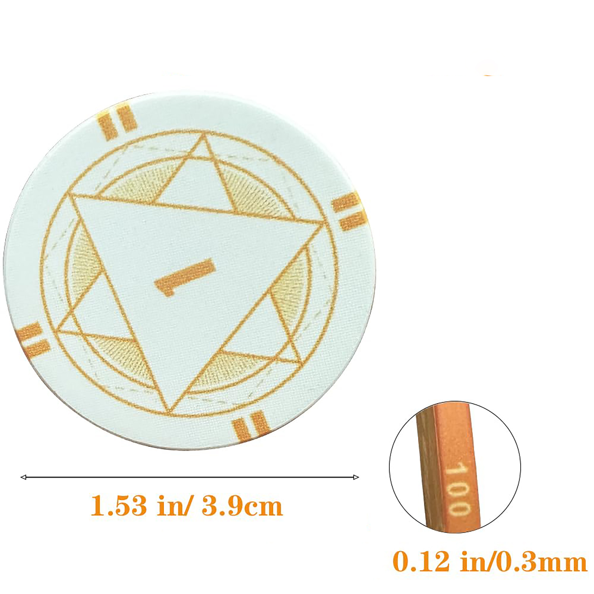 Custom Ceramic Poker Chips with Full-Color Printing 7