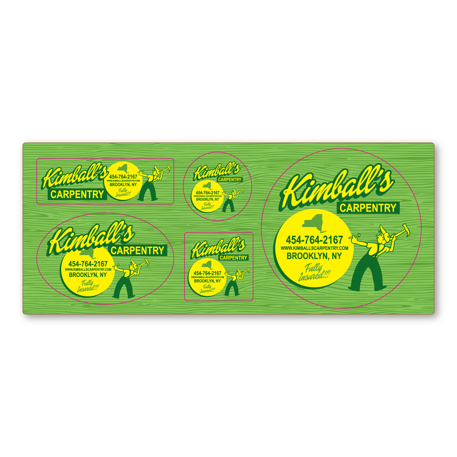 Repositionable Decal Sticker Sheet 3.75" x 9" - 4 Mil