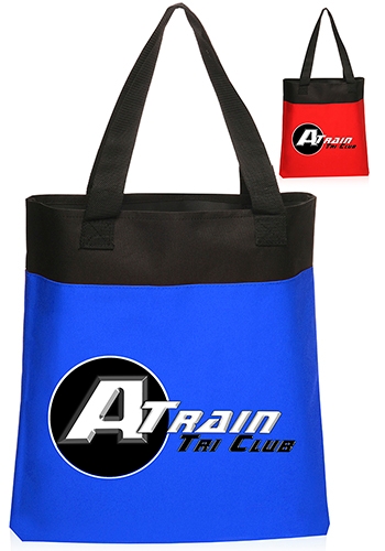 Deluxe Tote Bags - 14" W x 15"H, custom tote bag with logo imprint 2