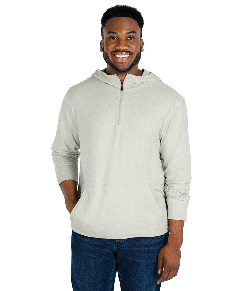 Men's Pulse Performance Quarter Zip Hoodie, custom hoodie or sweatshirt with logo imprint 18