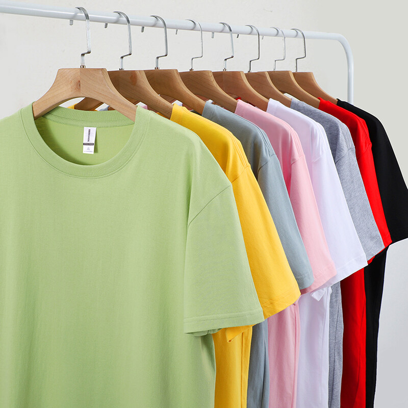 Crew neck 5.3oz 180GSM 100% Cotton T-shirts 7