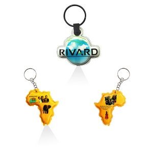 Custom Map Themed Keychain LED Flashlight 1