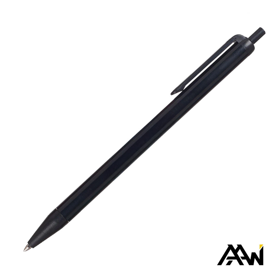 Value Slim Pen w/Glossy Colored Barrel - Matte Black Accent 4
