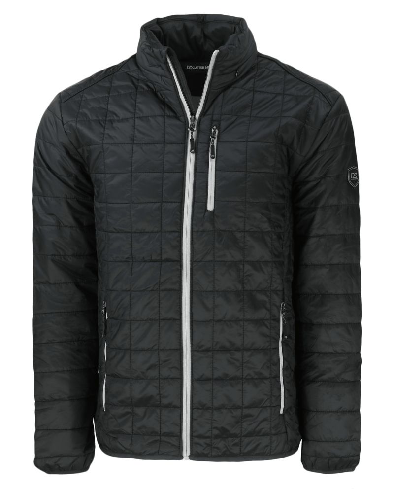 Cutter & Buck Rainier Recycled Insulated Puffer Mens Full Zip Jacket 34