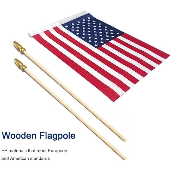 4"X6" Handheld Stick Usa Flag 5