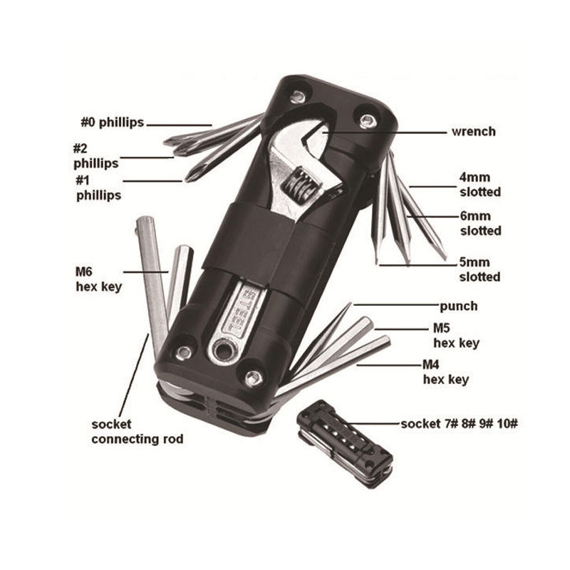 Multi-Functional Outdoor Camping Bicycle Motorcycle Combination Tool 2