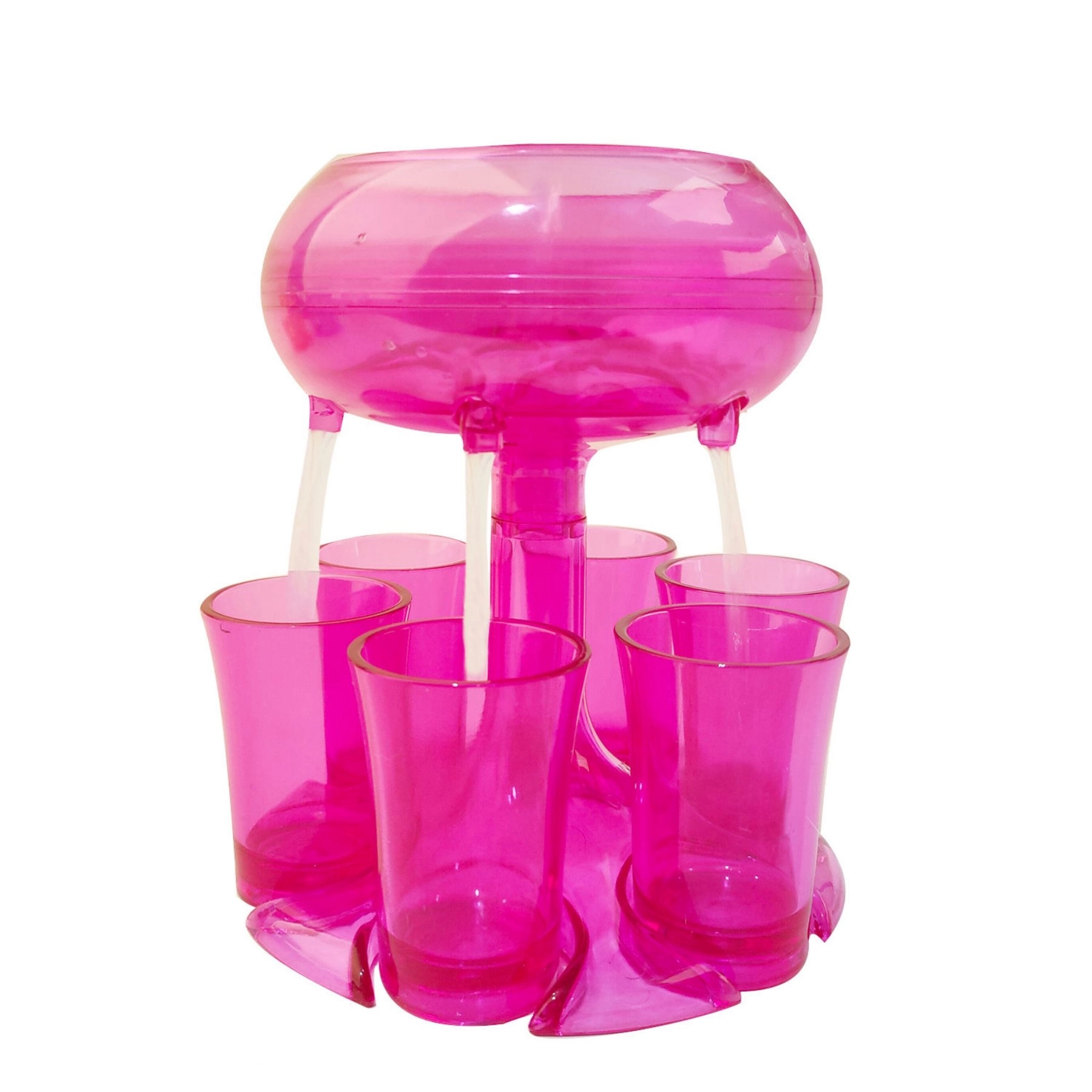 6 Shot Glass Dispenser and Holder Filling Liquids Beverage 4