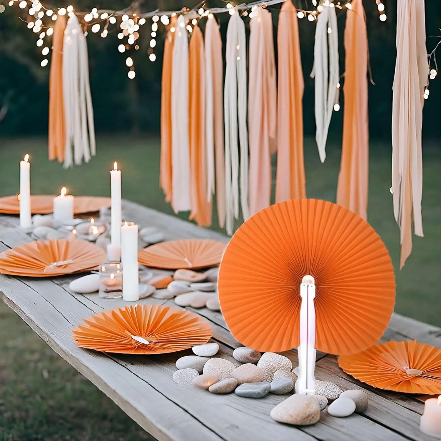 Decorative Paper Folding Hand Fans 7