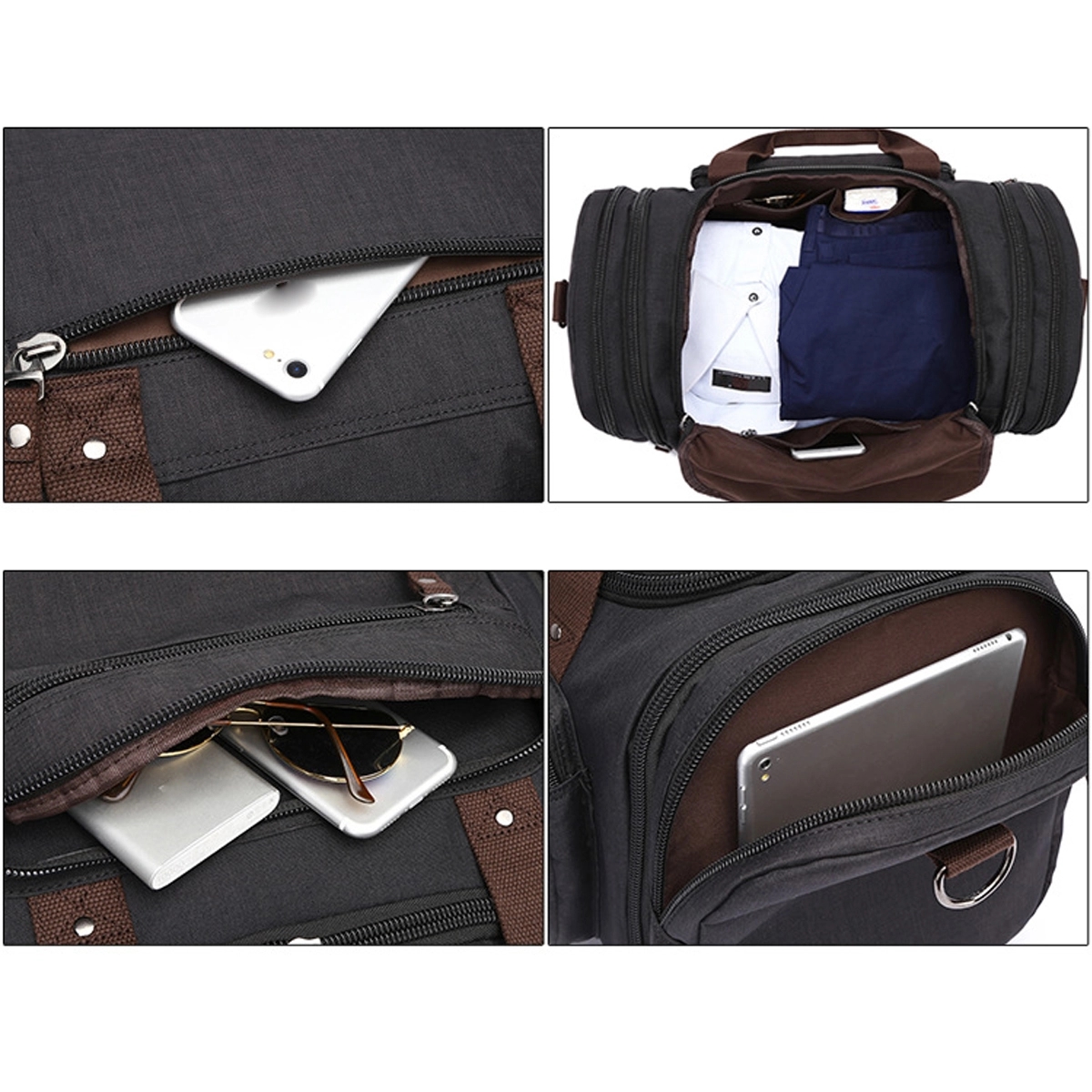 Travel Tote Duffle Overnight Weekender Bag 4