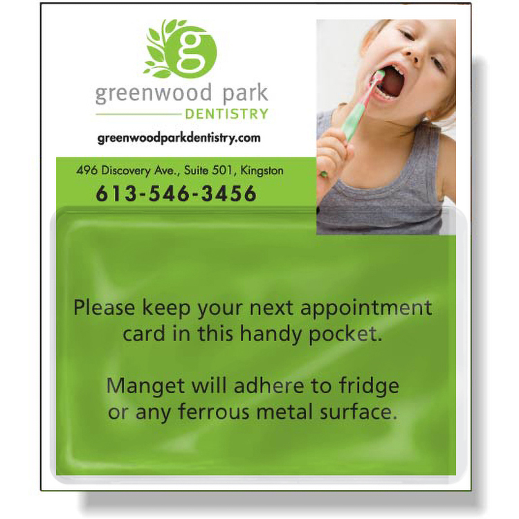 Magnetic Card Holder (3.75"x4.25") High Resolution Digital Full Colour