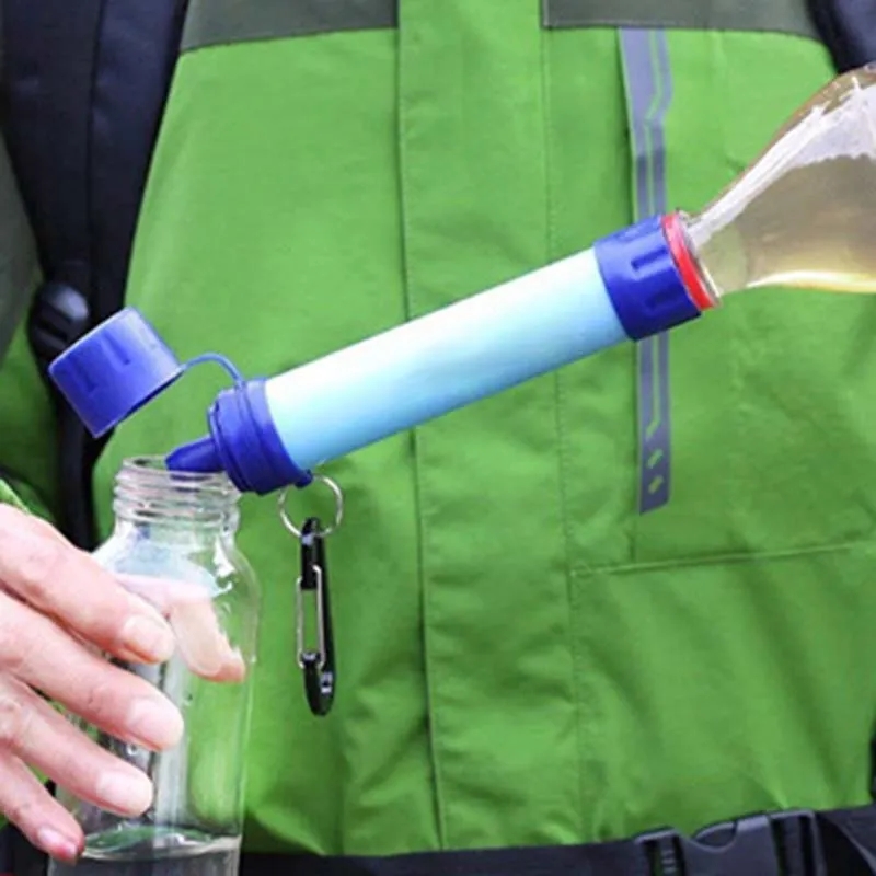 Emergency water purification straw for solo wilderness survi 3