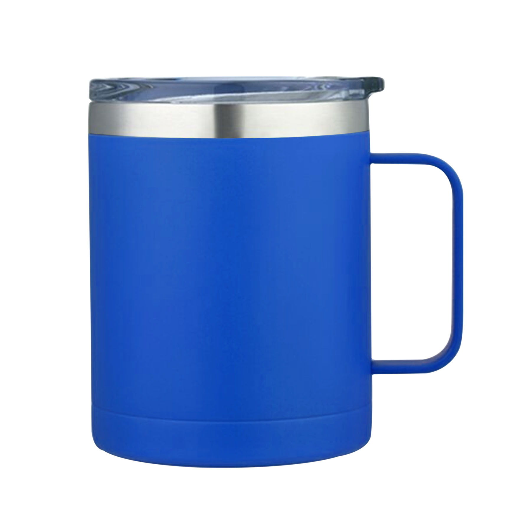 Glamping 14 oz. Double-Wall Stainless Mug w/Clear Acrylic Sliding lid 7