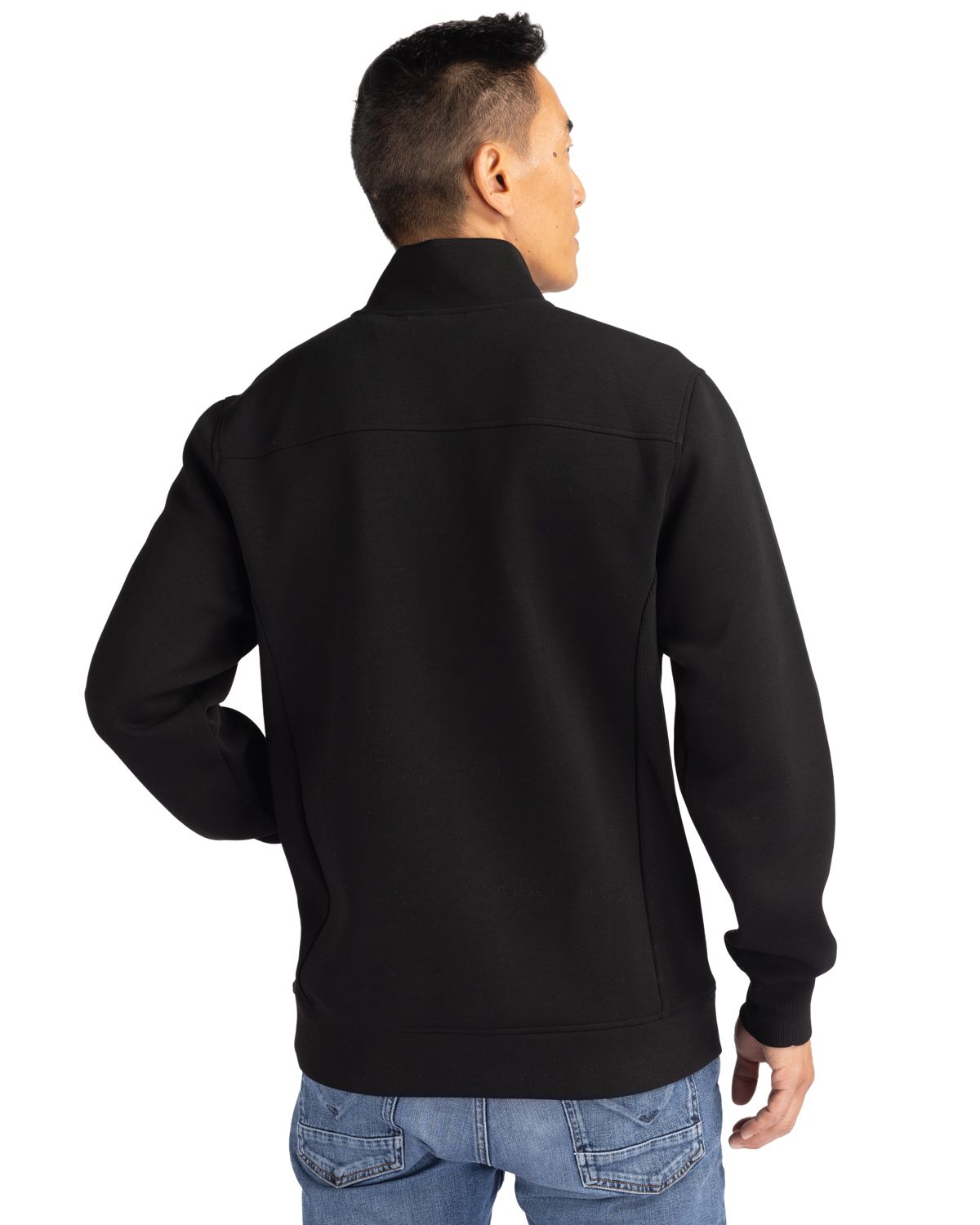 Cutter & Buck Roam Recycled Buttery-Soft Knit Mens Quarter Zip Jacket 11
