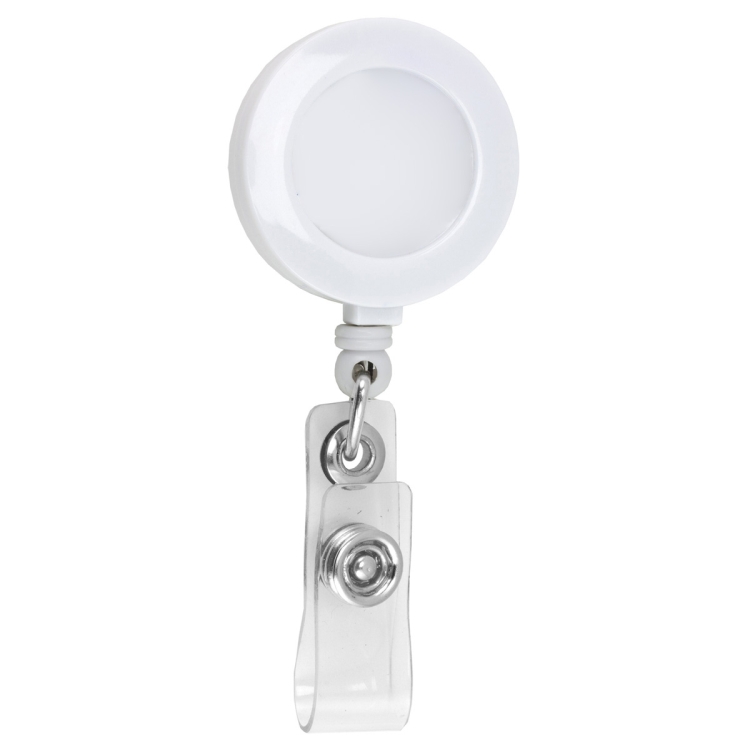 "Lorain VL" 30" Cord Round Retractable Badge Reel and Badge Holder with Metal Slip Clip Attachment 6