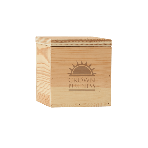 4" x 4" Small Square Wooden Box 10