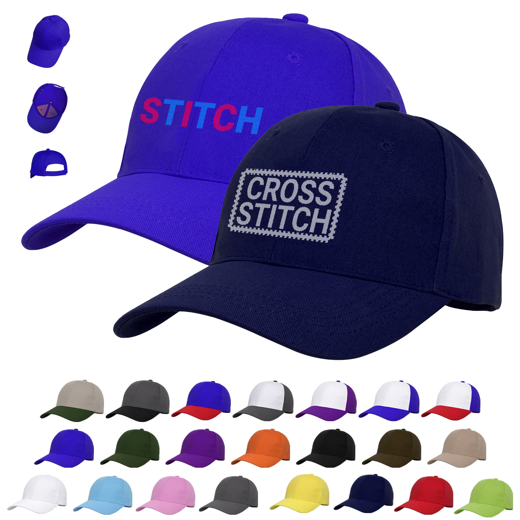 Premium 6 Panel Structured Baseball Cap 16
