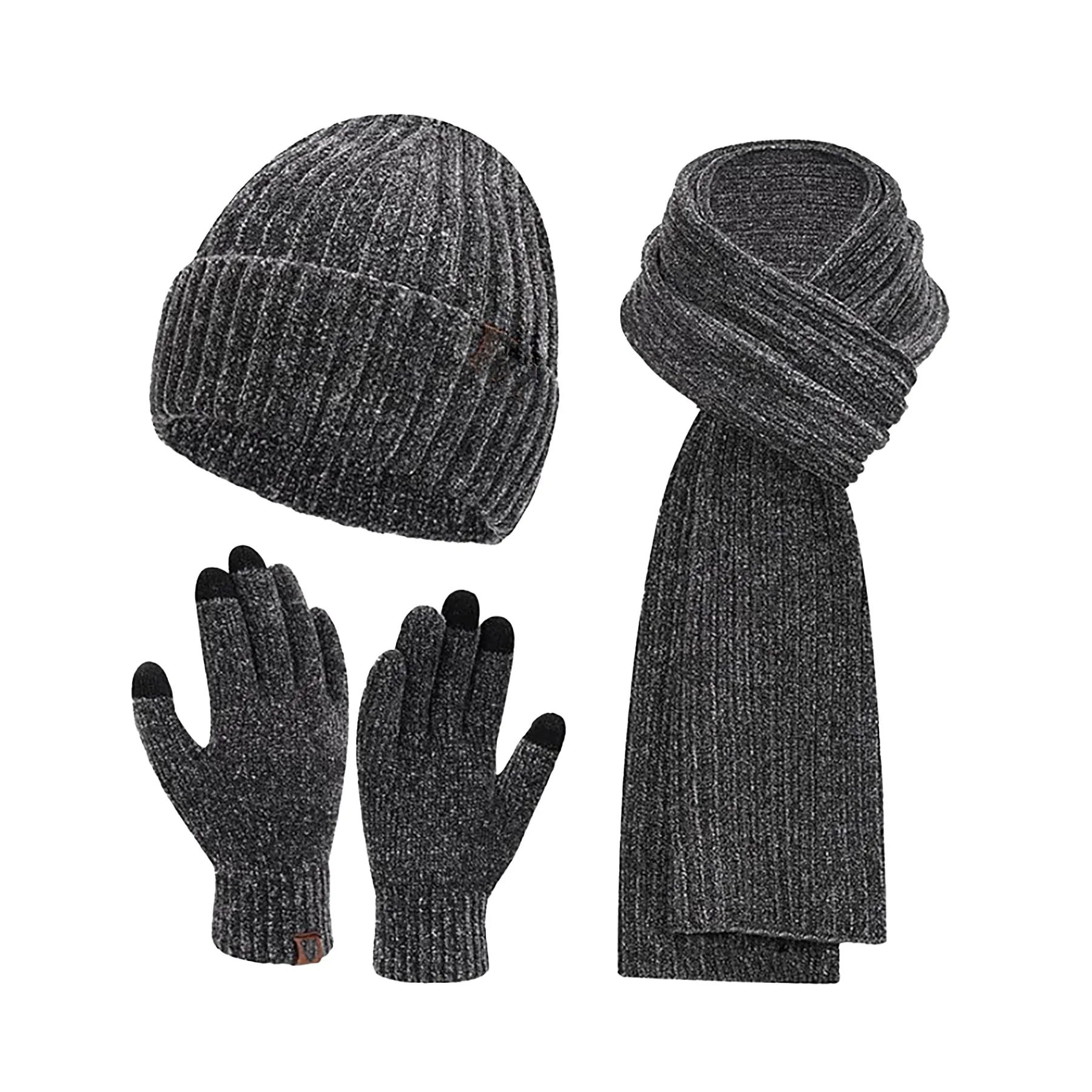 Polyester Women's Hat, Scarf, Gloves Three Piece Set 5