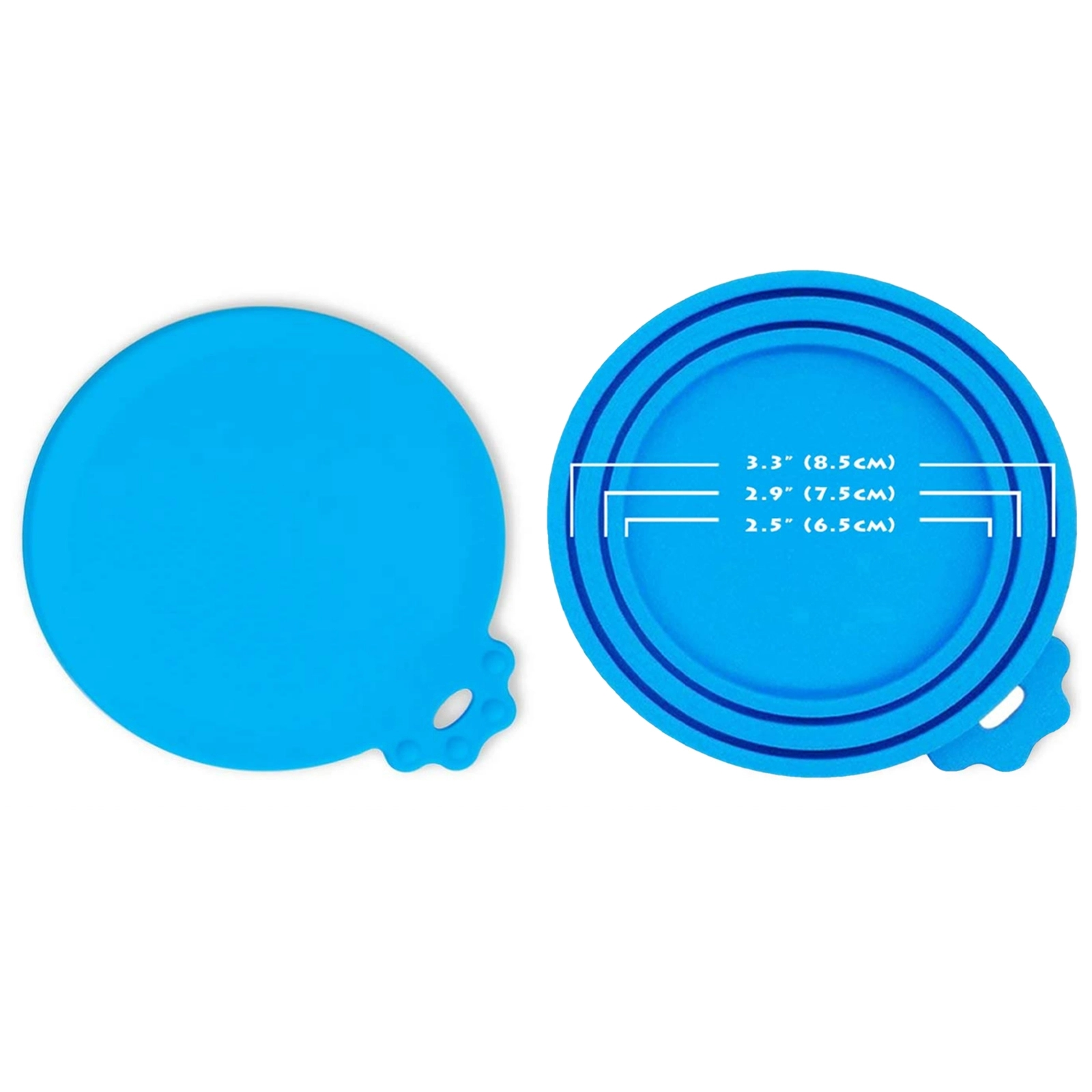 3 Size in 1 Reusable Silicone Can Lid Cover 5