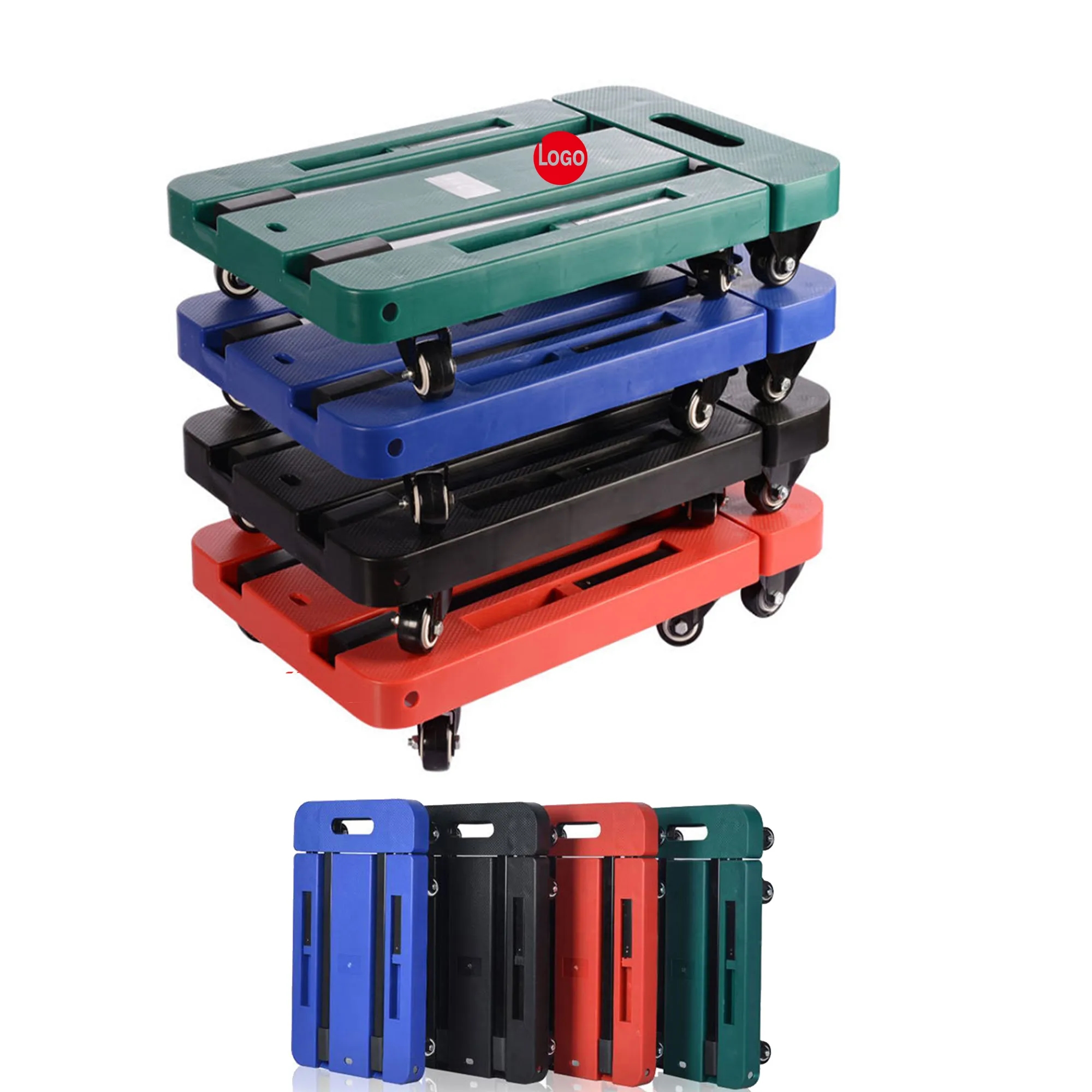 MOQ1 Folding Collapsible Flat Trolley 3