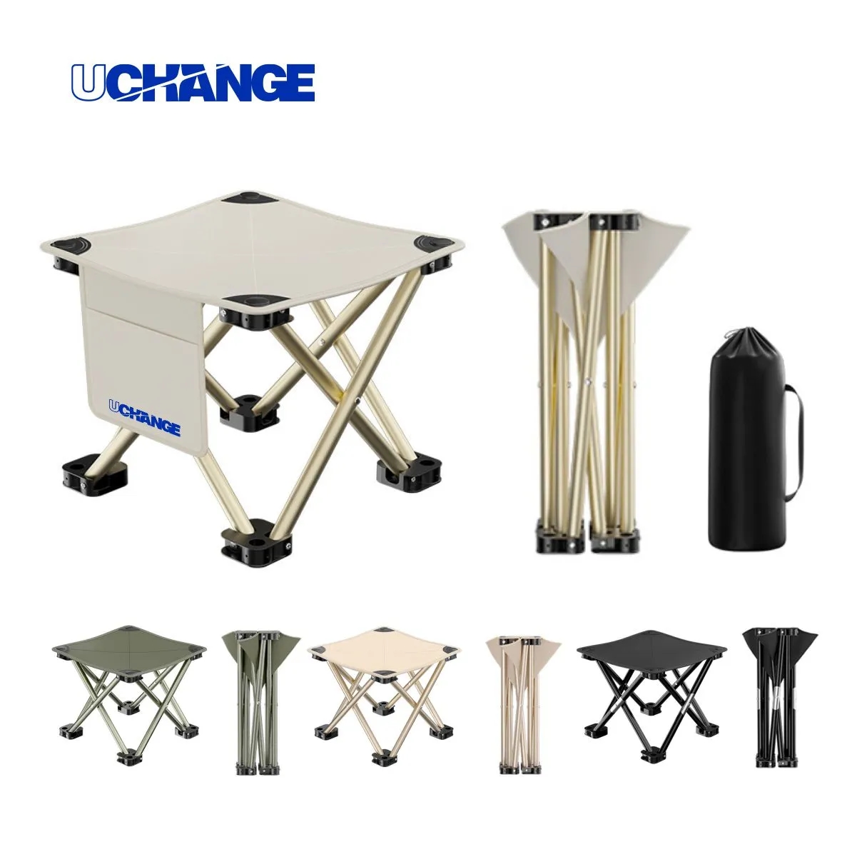 Foldable Outdoor Camping Chair With Pouch & Side Pocket 5
