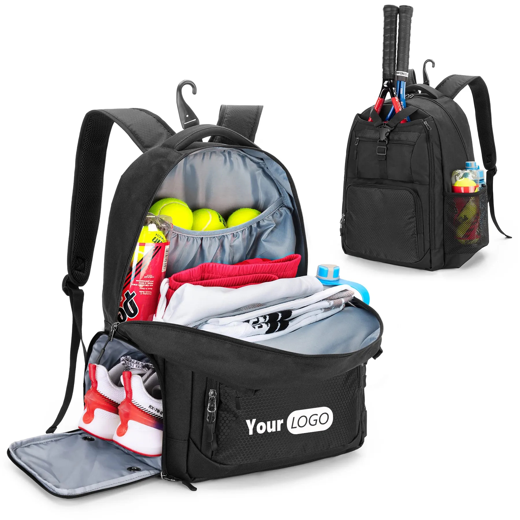 Tennis Backpack with Separate Shoe Space 1