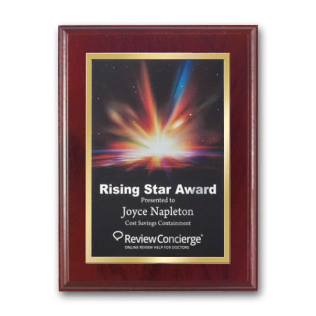 SpectraPrint™ Plaque - Mahogany Gold 3