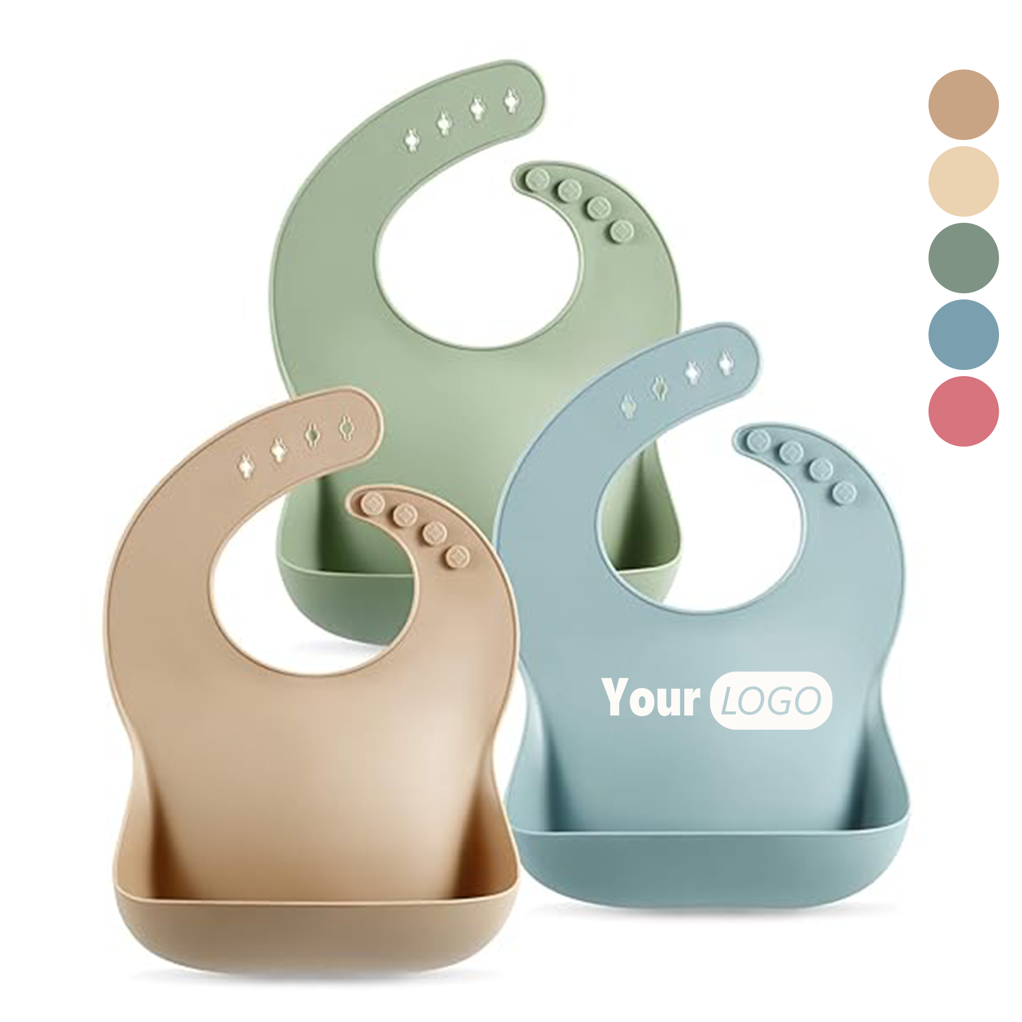 Adjustable Baby Waterproof Eating Bib MOQ50 2