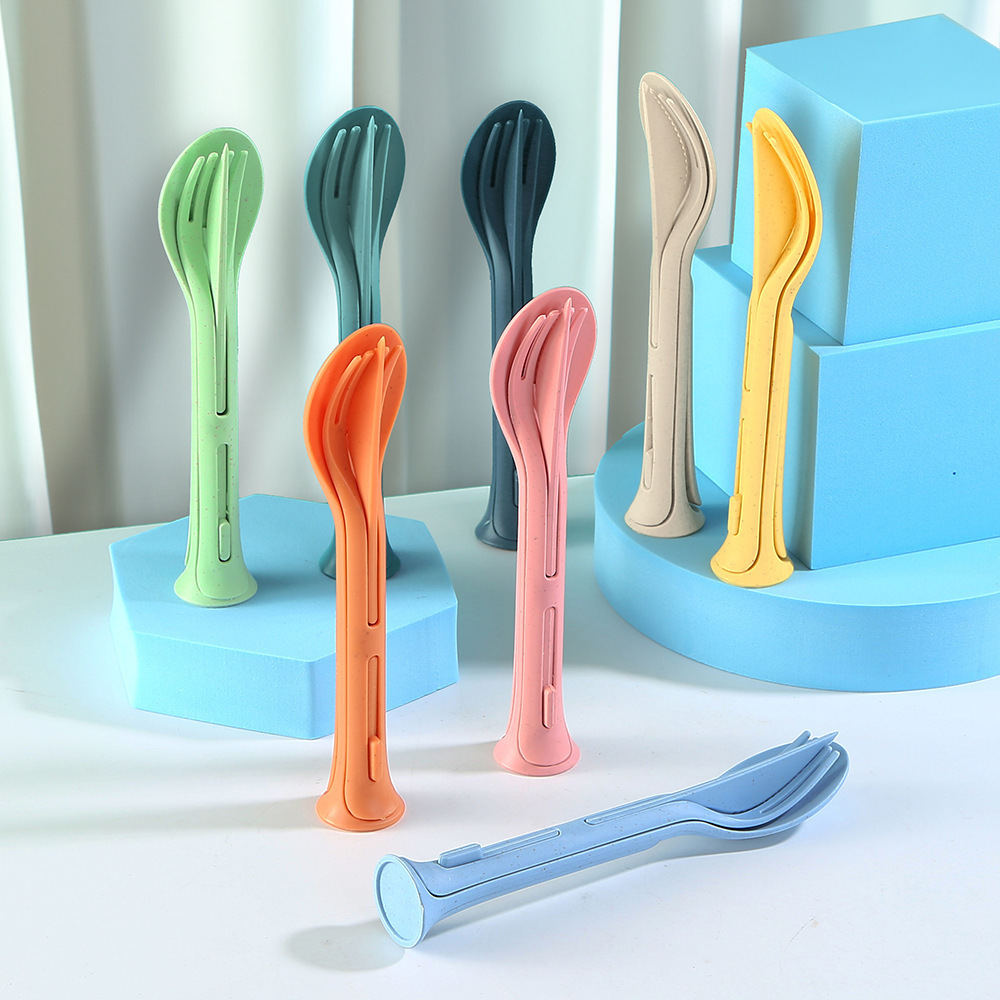 3 In 1 Spoon Fork Knife Cutlery Set 6