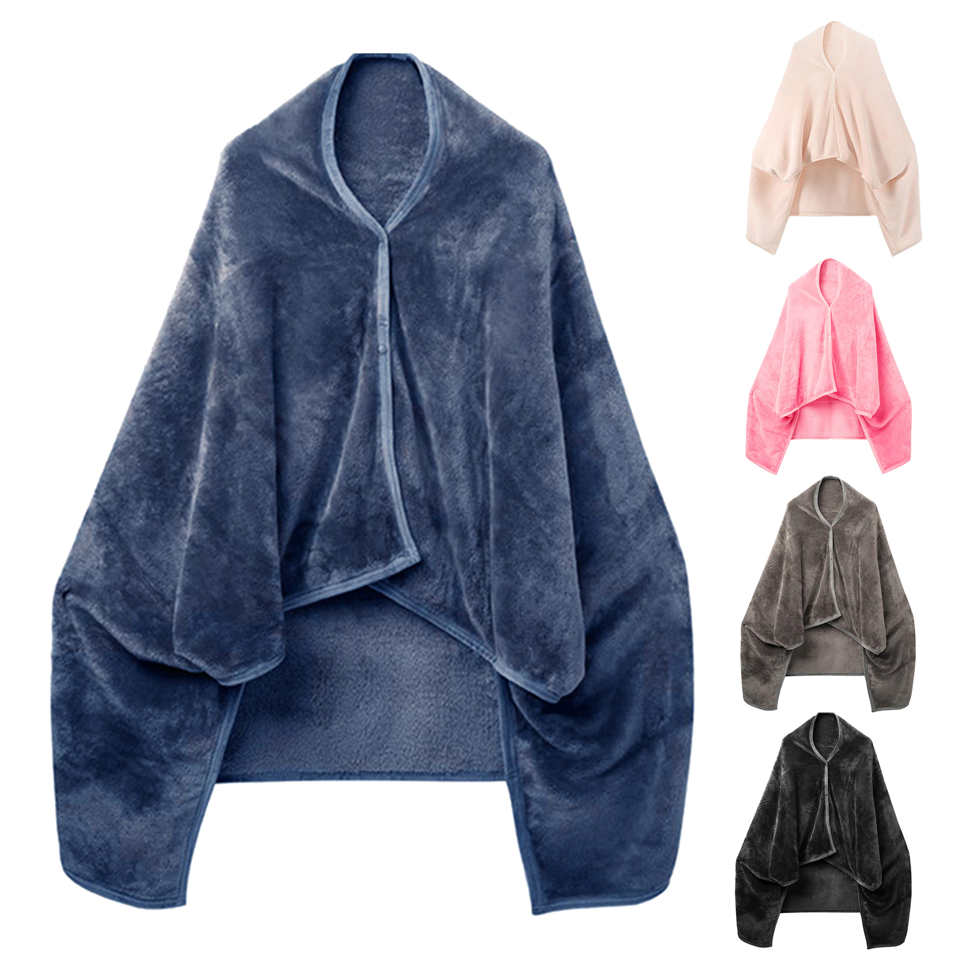 Multifunctional Foldable Cape Pillow Mantle Blanket 2