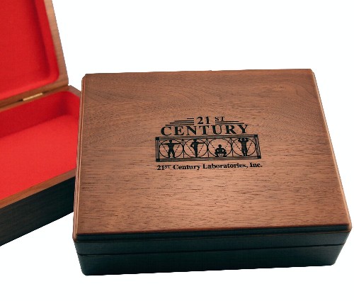 Wood Presentation Box, 10" x 8" x 3" 5