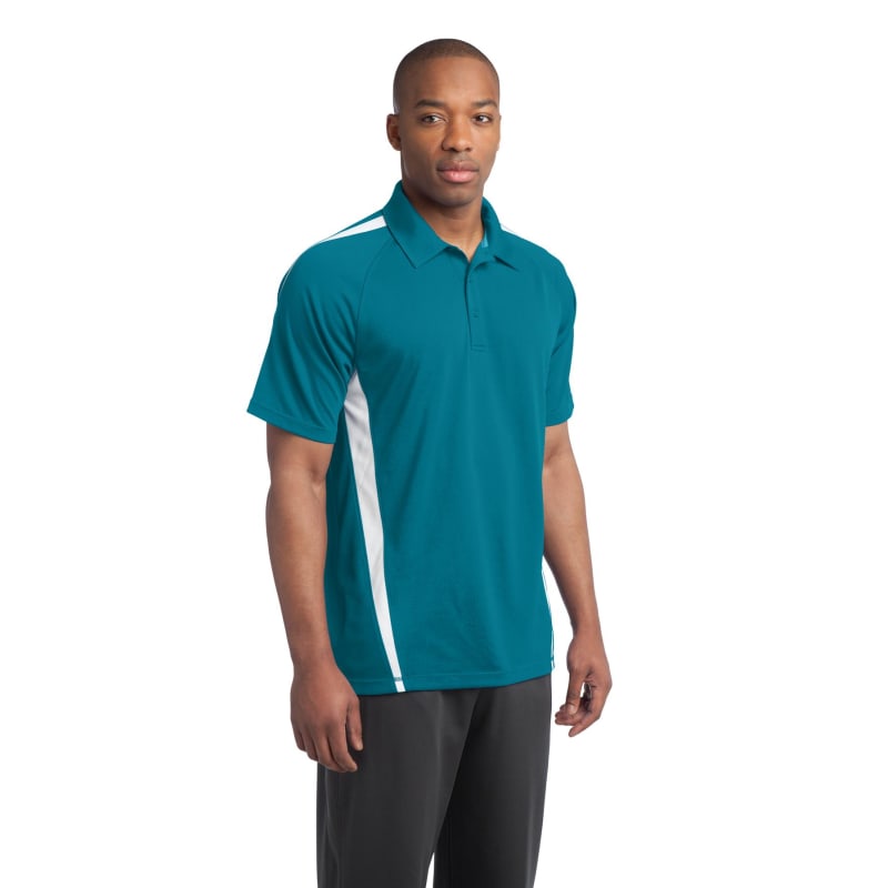 Sport-Tek PosiCharge Micro-Mesh Colorblock Polo. 37