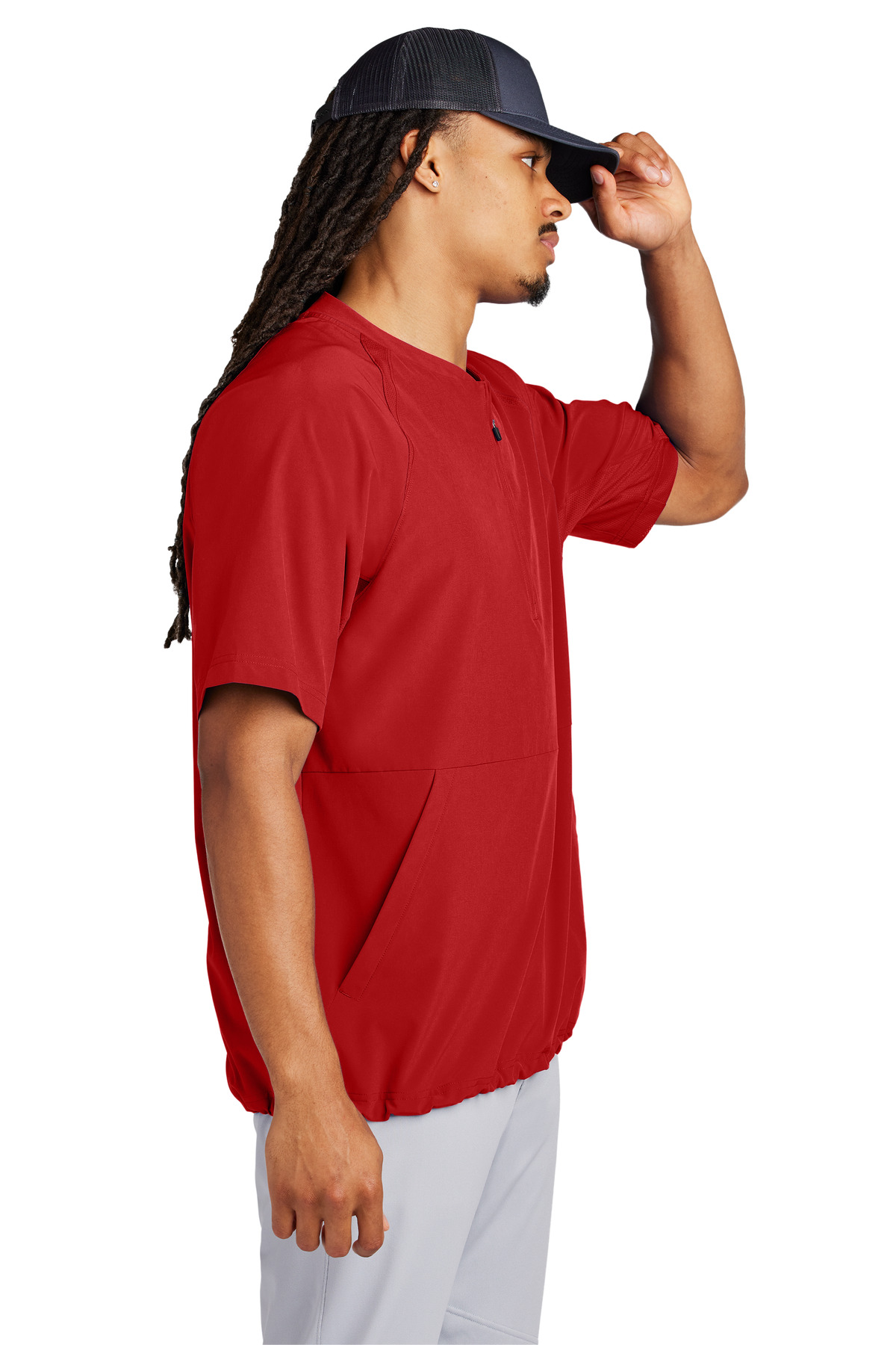 Sport-Tek Repeat 1/2-Zip Short Sleeve Jacket JST489 27