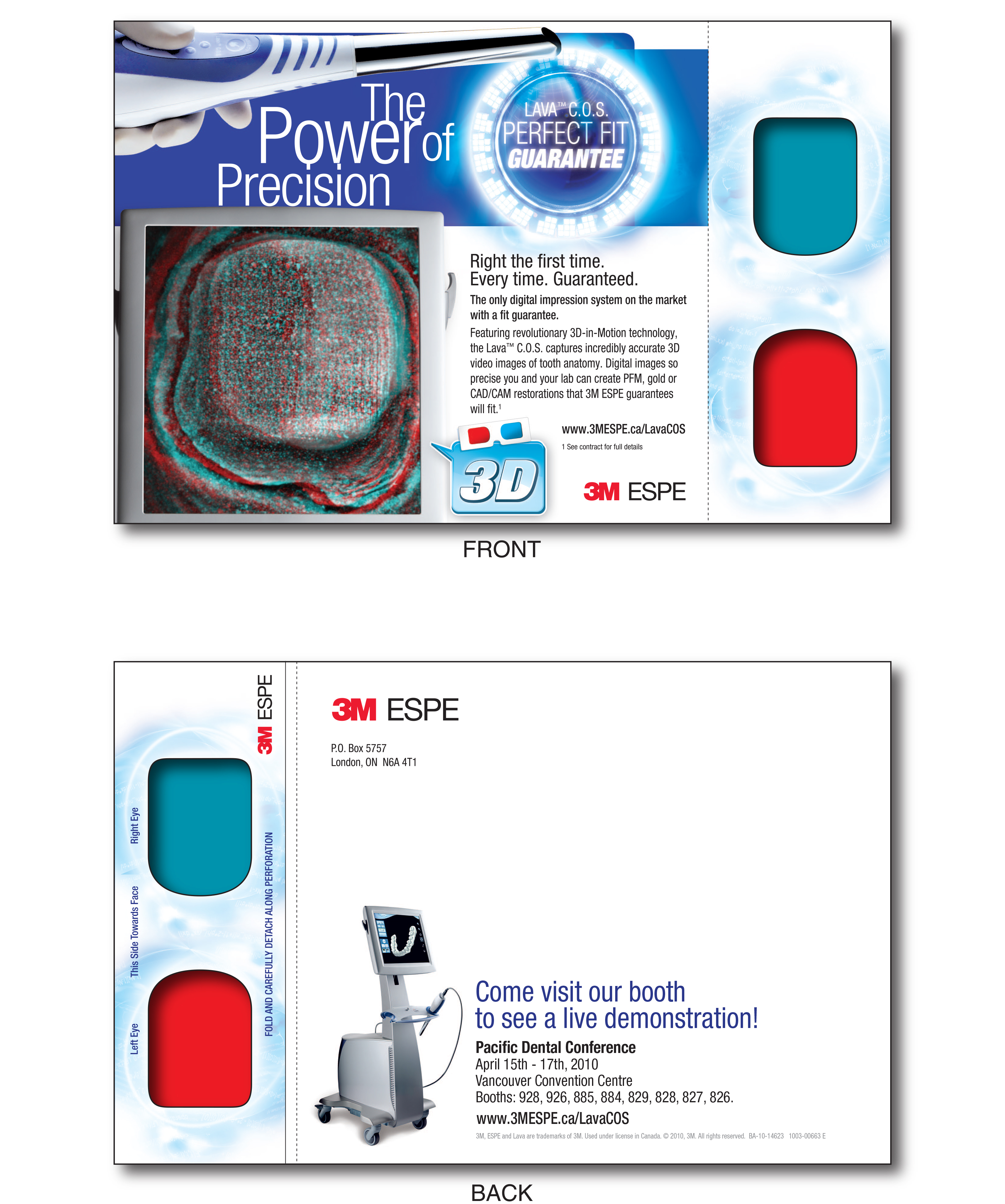 3D Greets Postcards - Red/Cyan Lenses - Custom Imprint 2