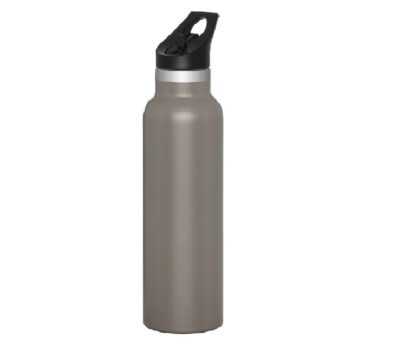 Double Wall Stainless Steel Water Bottle with Straw, 20 oz. 1