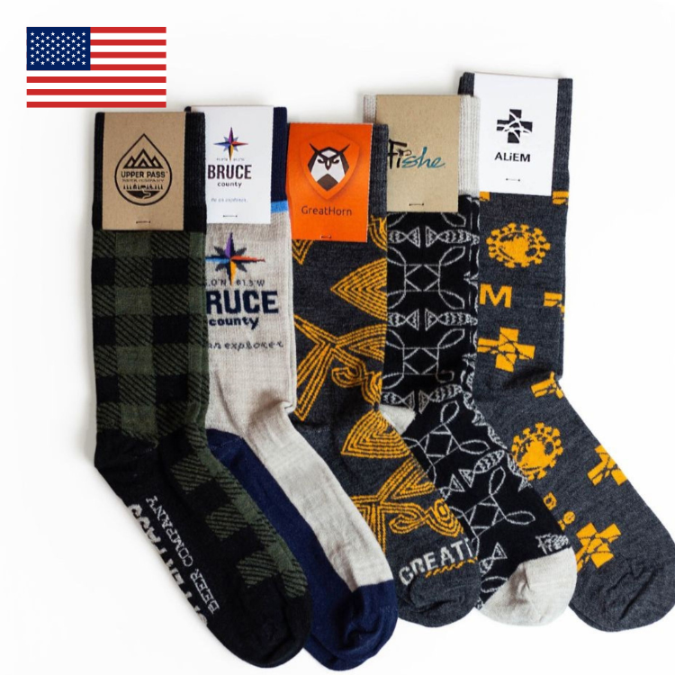 Custom Knit Wool Crew Business & Dress Socks 5