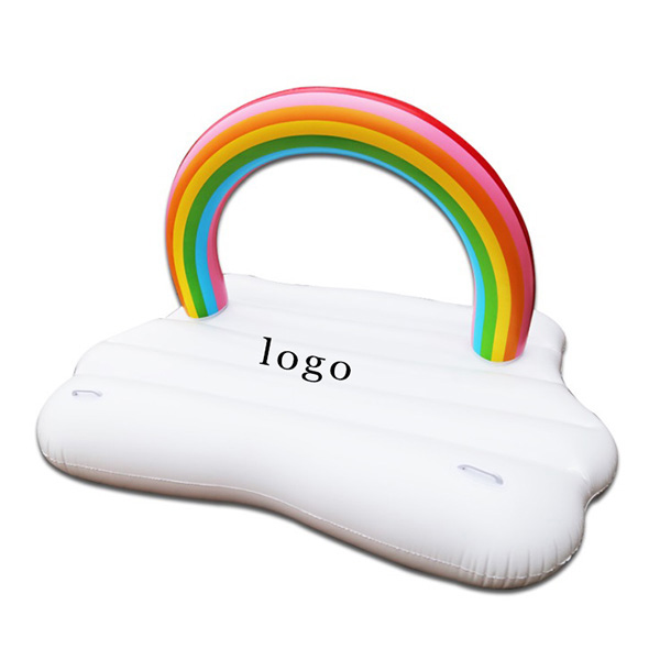 Inflatable Rainbow Cloud Pool Float 2