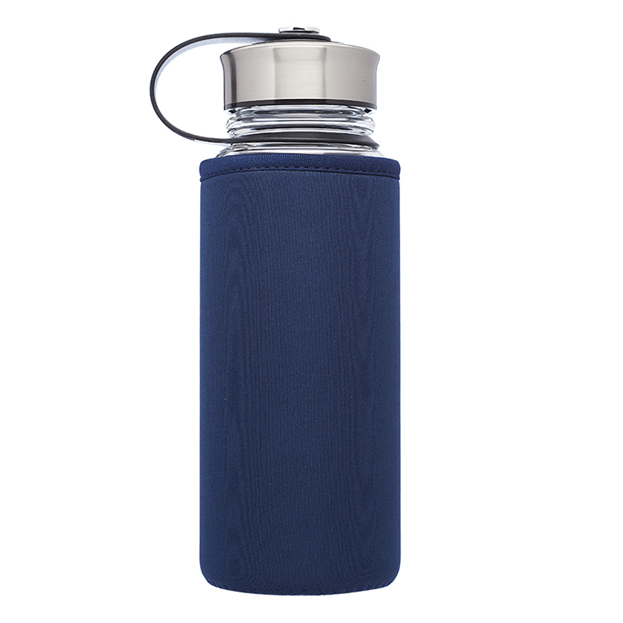 Kangaroo Glass Water Bottle - Neoprene Pouch Covering, 25 3